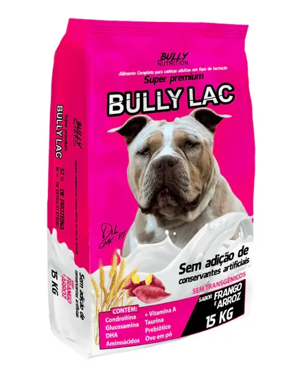 Embalagem da ração Bully Nutrition Bully Lac Super Premium 15 kg
