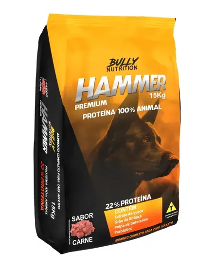 Embalagem da ração Bully Nutrition Hammer Premium 15 kg